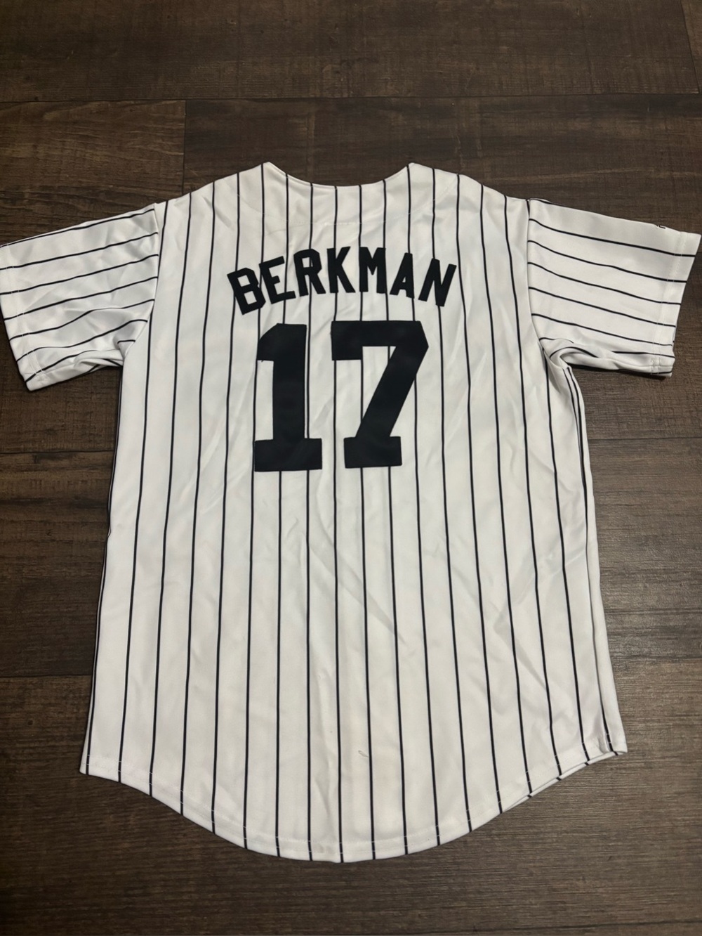 Houston Astros Majestic Baseball Jersey Lance Berkman #17 Youth Medium - Picture 2 of 7